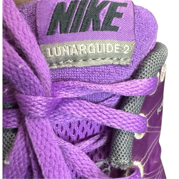 Nike Purple and Gray Athletic Shoes with Breathable Mesh - Picture 7 of 10